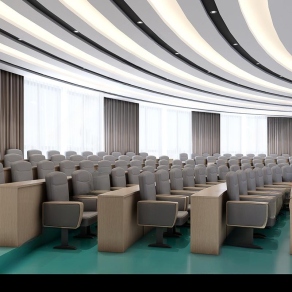 现代报告厅3D模型下载